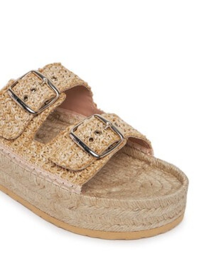 LOVE MOSCHINO Espadryle JA28393G0MJQ0107 Beżowy
