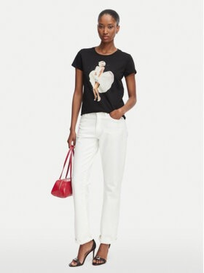 Guess T-Shirt W6YI66 K6715 Czarny Regular Fit