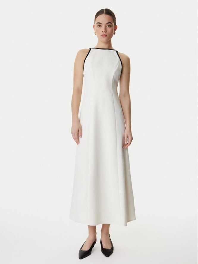 Marella Sukienka koktajlowa Sapore 2613221113 Écru Regular Fit