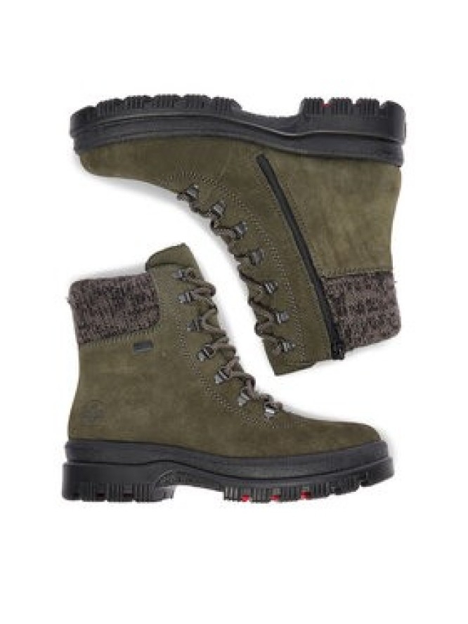 Rieker Trzewiki CEO-X8233-54 Zielony