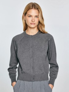 Kardigan damski bawełniany szary Karina 902