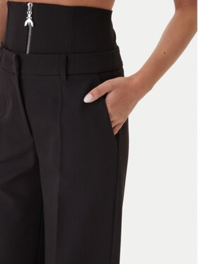 Patrizia Pepe Spodnie materiałowe 2P1706 A498 Czarny Regular Fit