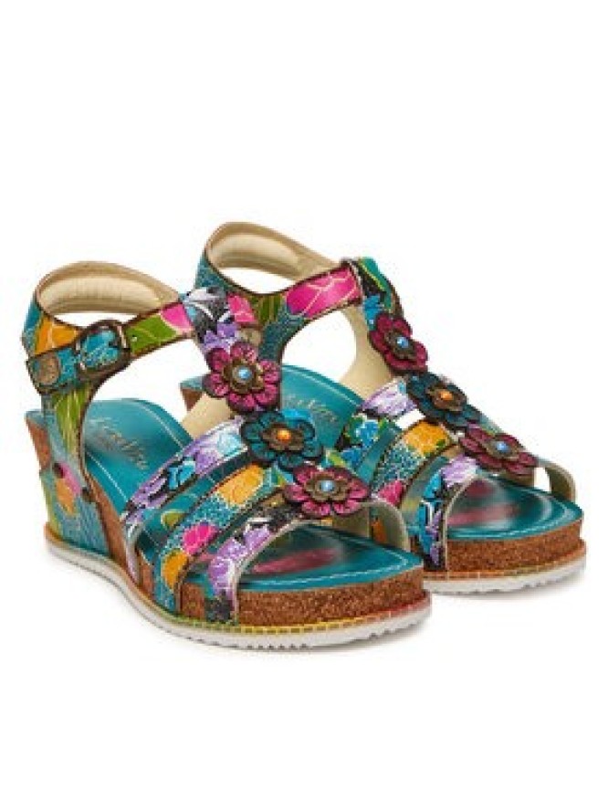 Laura Vita Sandały Bonito 30 Turkusowy