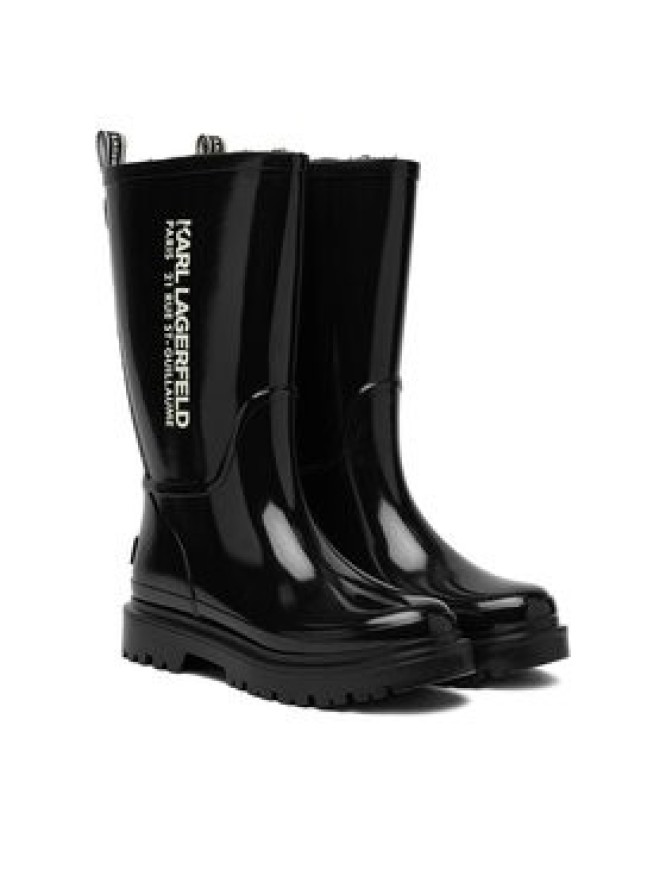 KARL LAGERFELD Kalosze KL47180S Czarny