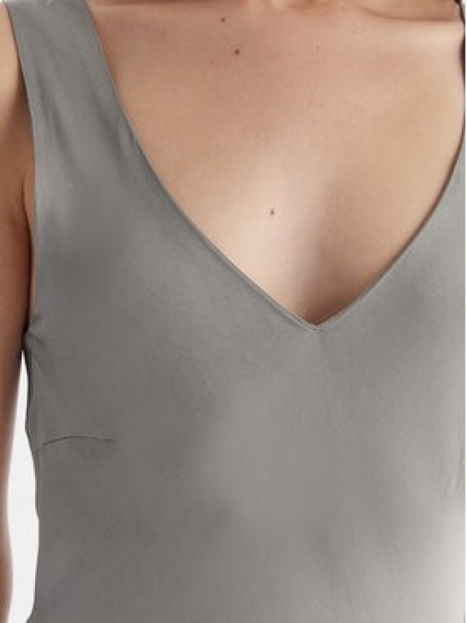 ViCOLO Sukienka koktajlowa TF0247 Szary Regular Fit