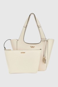 GUESS Beżowa shopperka damska Calista 2 In 1