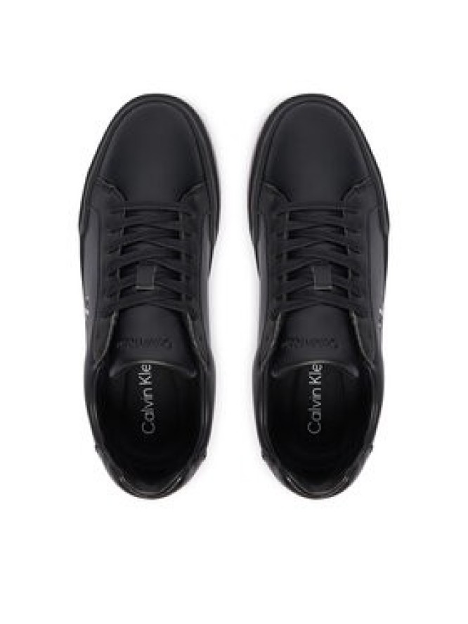 Calvin Klein Sneakersy Chunky Cups Laceup Lth Bt Croc HW0HW03223 Czarny