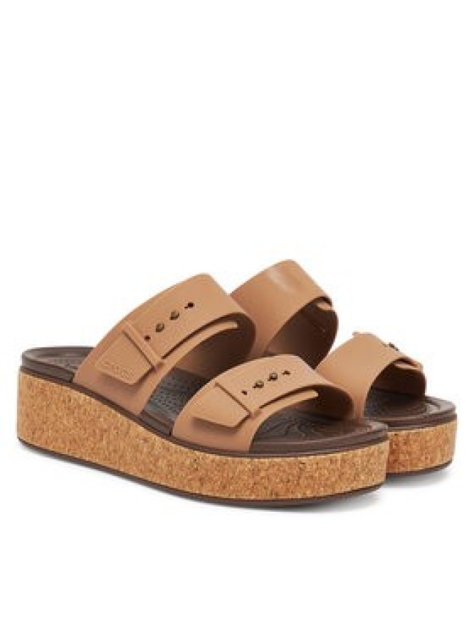 Crocs Klapki Brooklyn Cork Buckle 211252 Beżowy