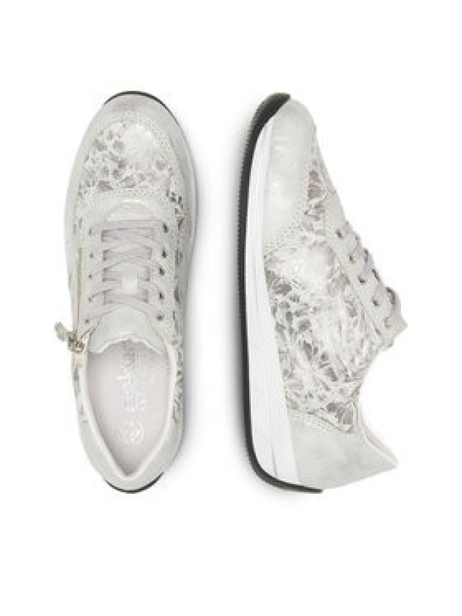 Rieker Półbuty N1112-80 Srebrny