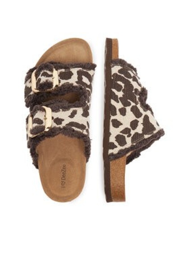 DeeZee Klapki W24Q11953 Brązowy