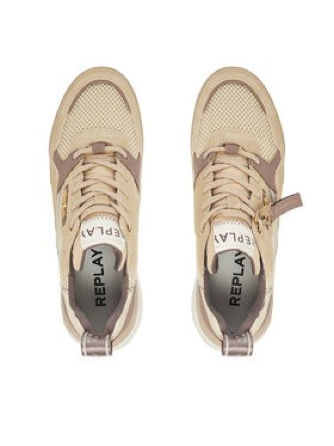 REPLAY Sneakersy Field W Double 2 GWS9H .000.C0009L Beżowy