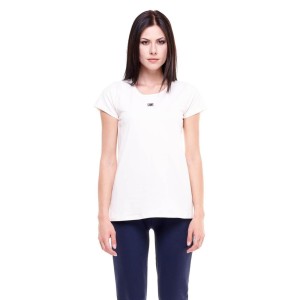 Podstawowy damski t-shirt z krótkim rękawem i okrągłym dekoltem