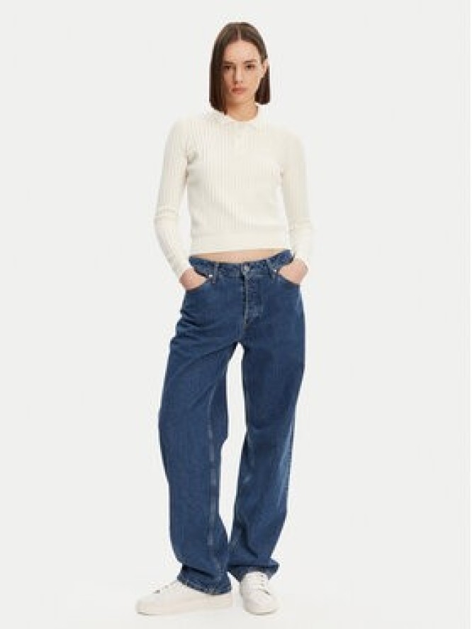 Lacoste Sweter AF9264 Écru Regular Fit