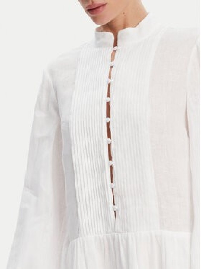 Bardot Sukienka letnia Antonia Lace Trim 59849DB Biały Relaxed Fit