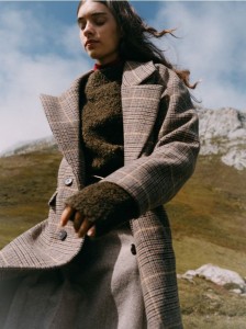 Sweter z domieszką wełny - zielony