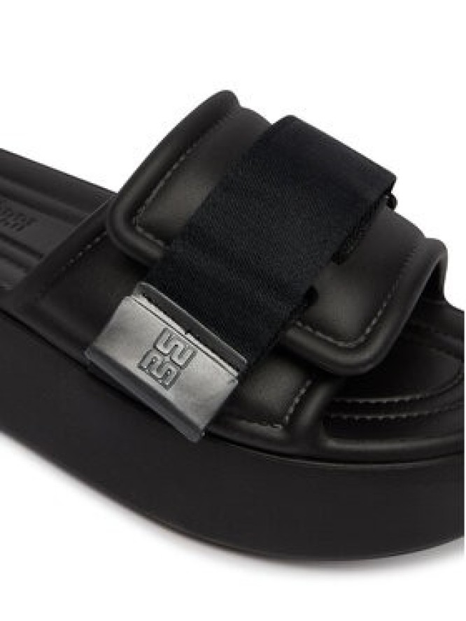 Melissa Klapki Melissa Free Fuzzy Slide Platform Ad 37835 Czarny