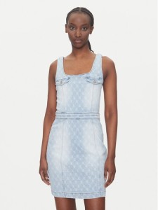 Gaudi Sukienka jeansowa 511BD16001 Niebieski Slim Fit