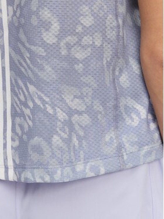 adidas Koszulka techniczna Own the Run 3-Stripes JD7763 Niebieski Regular Fit