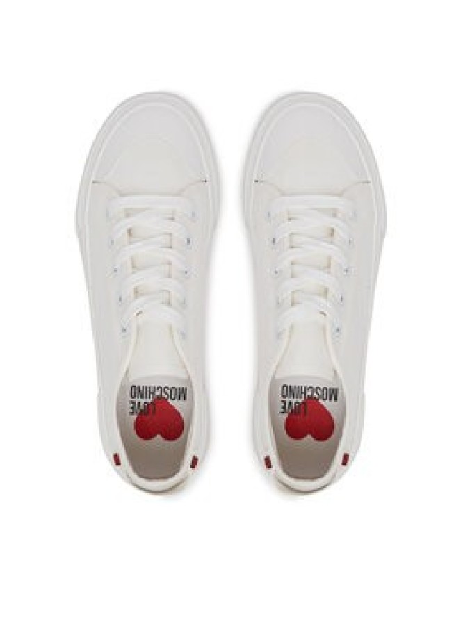 LOVE MOSCHINO Trampki JA15012G0MJP0100 Biały