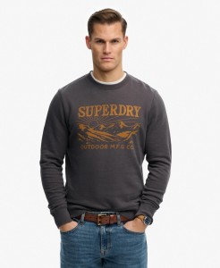 superdry Retro Outdoor Relaxed Sweatshirt – 100% bawełna, krój relaxed