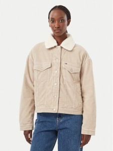 Tommy Jeans Kurtka przejściowa Trucker DW0DW23415 Szary jasny Regular Fit