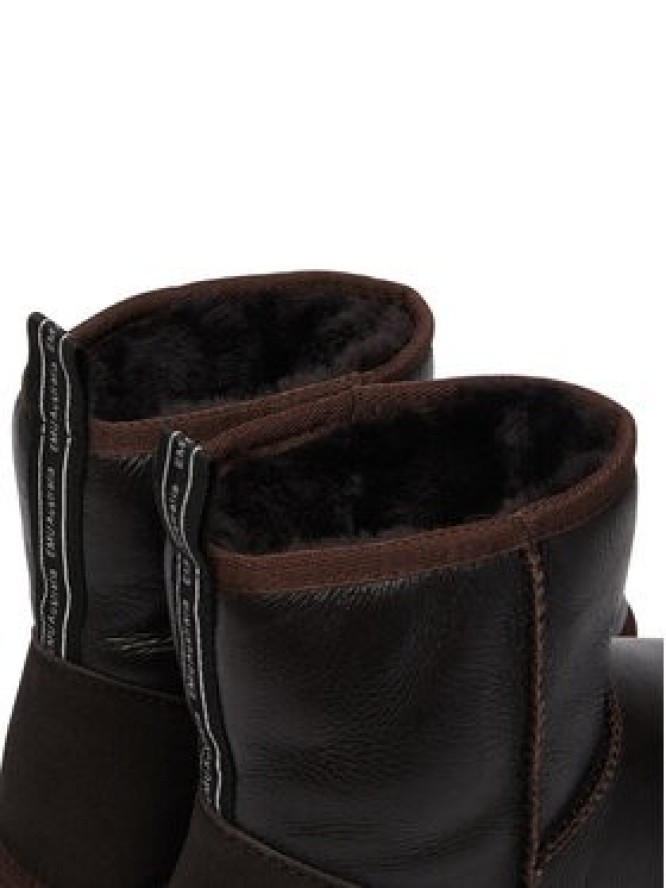 EMU Australia Śniegowce Sharky Mini Town Flatform W13340 Brązowy ciemny