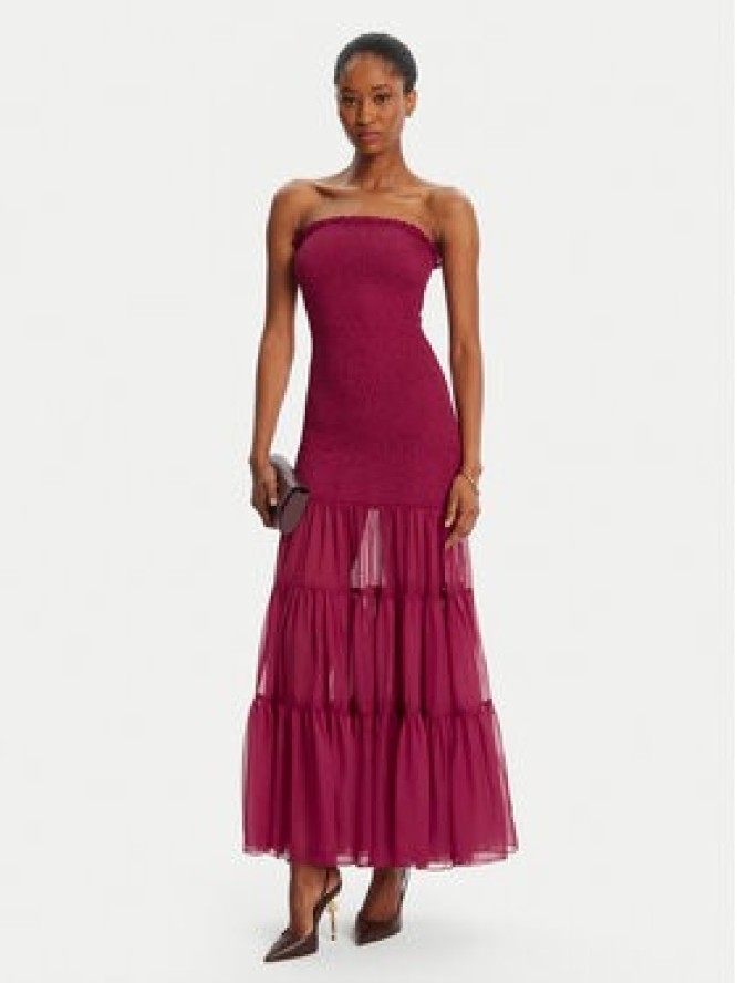 Bardot Sukienka letnia Azura Strapless 59882DB Różowy Slim Fit