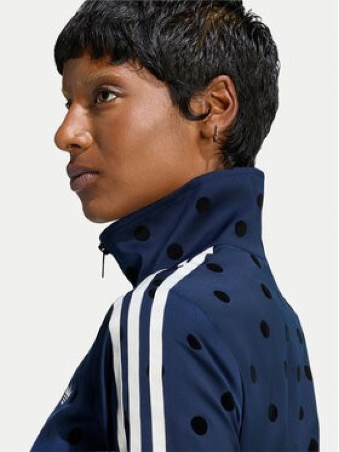 adidas Bluza Satin Polka Dots Tt Track Top LI2852 Niebieski Regular Fit