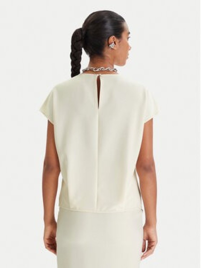 Patrizia Pepe Bluzka 8C0848/A701-W409 Écru Regular Fit