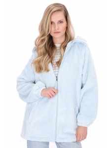 Schmuddelwedda Płaszcz polarowy w kolorze błękitnym rozmiar: XXL