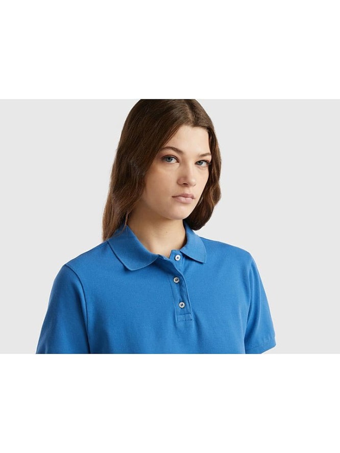 Benetton Koszulka polo w kolorze niebieskim rozmiar: XS