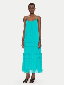 Dixie Sukienka letnia A207W018A Turkusowy Regular Fit