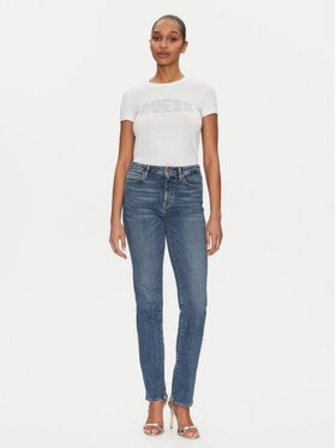 Guess Jeansy WBGA08 D4LT0 Niebieski Straight Fit