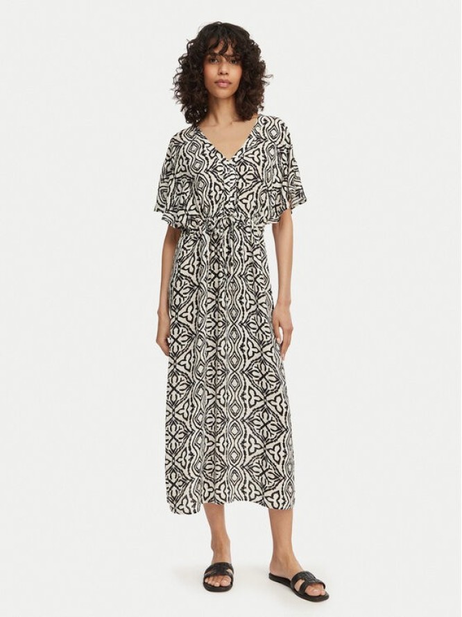 Vero Moda Sukienka codzienna Menny 10303701 Beżowy Regular Fit