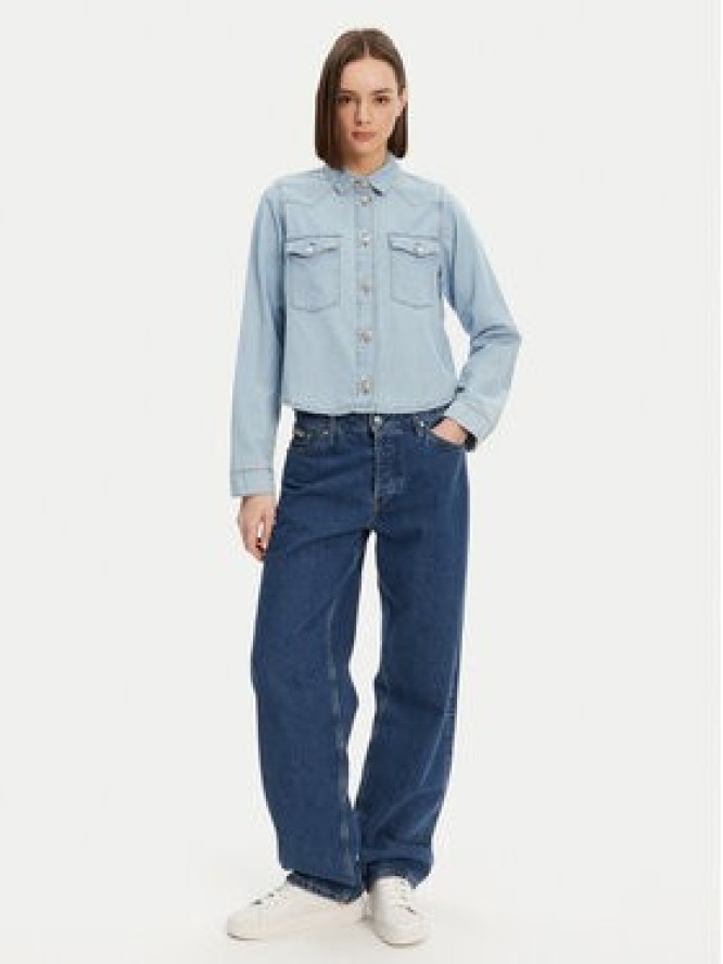 Noisy May Koszula jeansowa Selvi 27033010 Błękitny Regular Fit