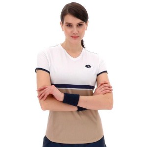 Koszulka tenisowa damska Lotto Tech V-D1 tee