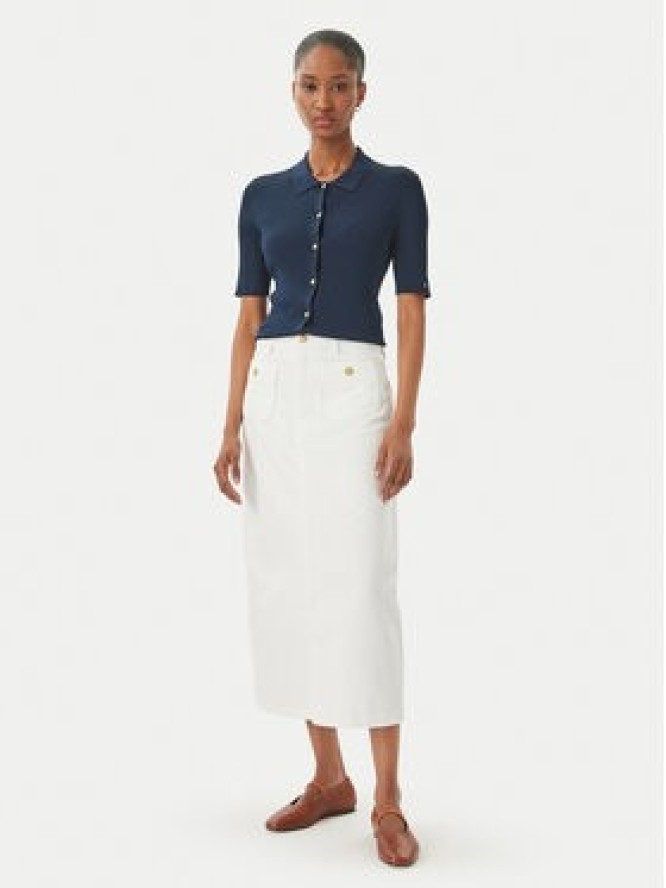 Tommy Hilfiger Kardigan WW0WW48482 Granatowy Slim Fit