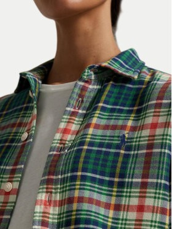 Polo Ralph Lauren Koszula 211A95156002 Zielony Relaxed Fit