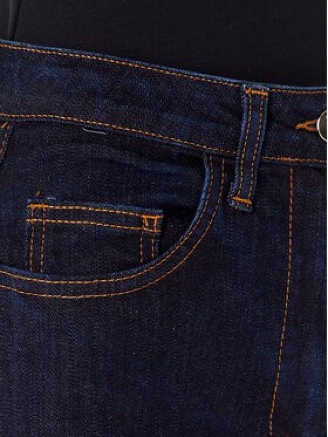Rinascimento Jeansy CFC0126161003 Granatowy Flare Fit