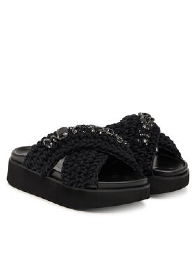 Inuikii Klapki Woven Stones Platform 1004.005.0043 Czarny