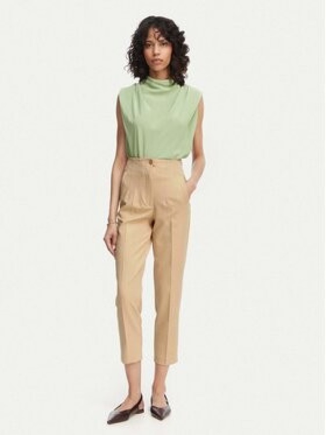 ACCESS FASHION Spodnie materiałowe 63-5132-135 Beżowy Regular Fit