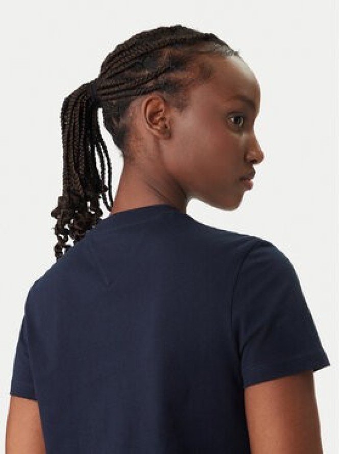 Tommy Jeans T-Shirt Flag DW0DW22562 Granatowy Regular Fit