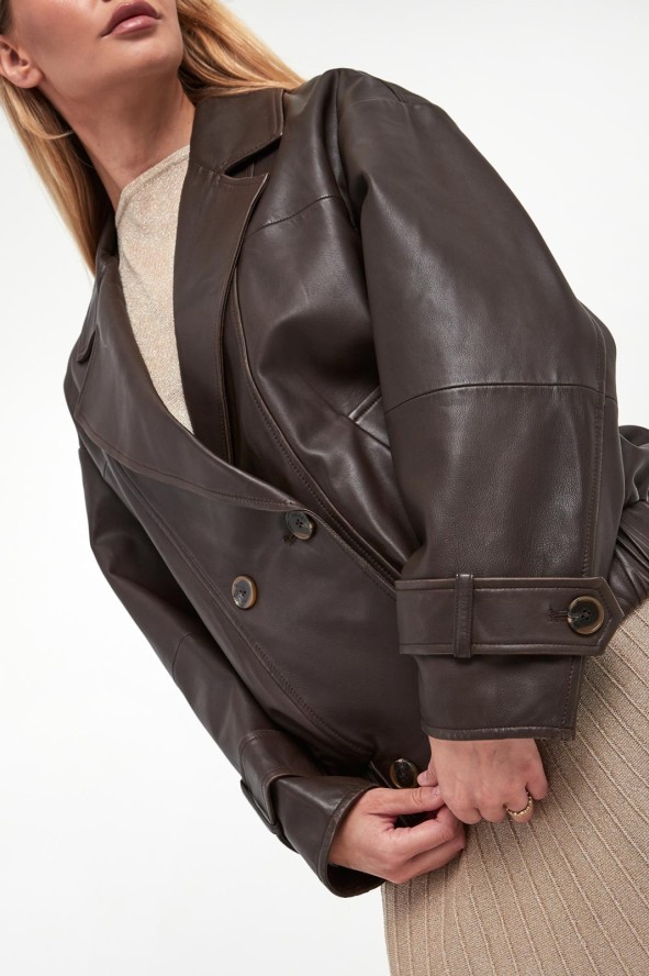 Kurtka damska ramoneska skórzana Matras MARELLA SPORT