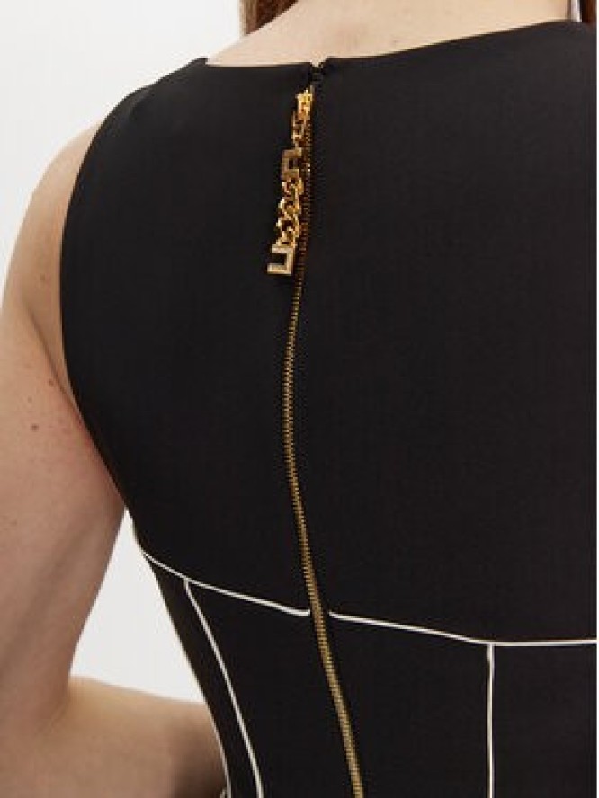 Elisabetta Franchi Sukienka koktajlowa AB-724-51E2-V440 Czarny Slim Fit