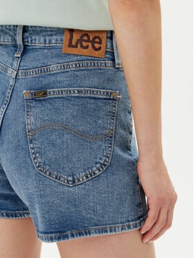 Lee Szorty jeansowe Carol 112363526 Niebieski Regular Fit