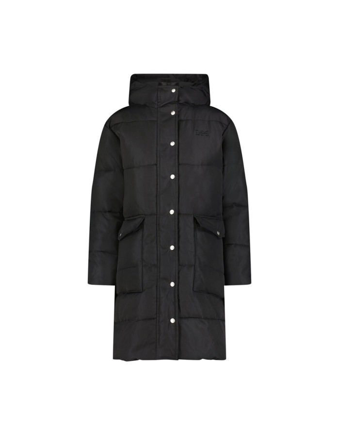 LEE DAMSKA KURTKA ZIMOWA LONG PUFFER JACKET UNIONALL BLACK 112355161 LI54008520