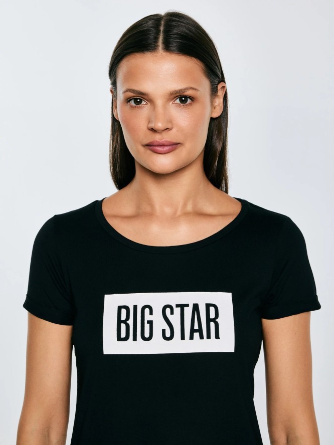 Koszulka damska z nadrukiem czarna Oneidasa 906