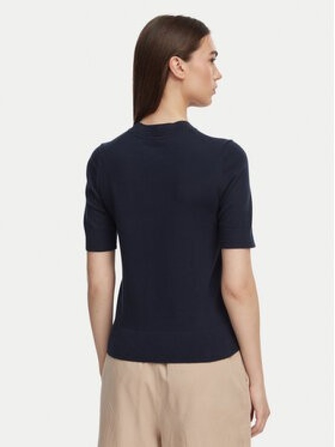 Tommy Hilfiger Sweter WW0WW49705 Granatowy Slim Fit