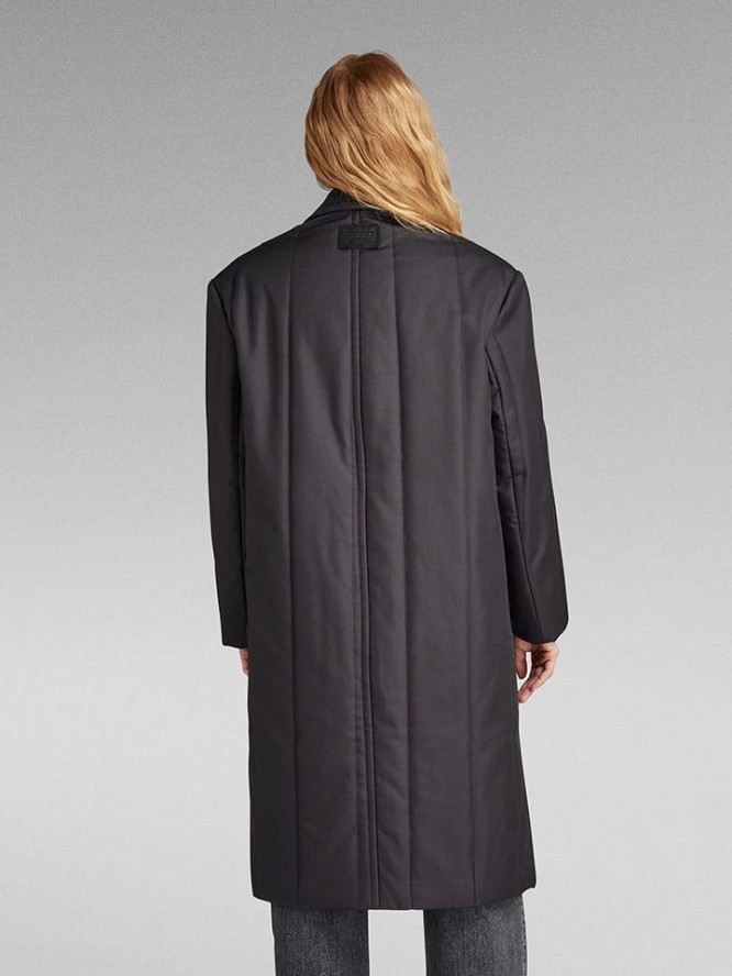 G-Star Wełniany płaszcz w kolorze czarnym rozmiar: M