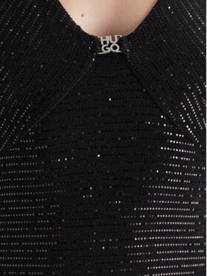 HUGO Sukienka wieczorowa Nammery 50546245 Czarny Slim Fit